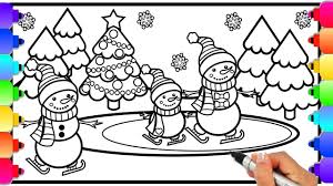 How to draw hello kitty. How To Draw A Snowman Christmas Coloring Pages For Kids Snowman Ice Christmas Coloring Pages Draw A Snowman Coloring Pages