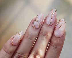 Short, all natural rose gold nail design is perfect if you are not a fan of plastic. 50 Incredible Marble Designs To Upgrade Your Manicure Crystal Clawz