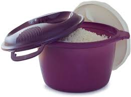 This rice came out perfect! Amazon Com Tupperware Microwave Rice Cooker Purple Large 3l Or 12 Cup Kitchen Dining