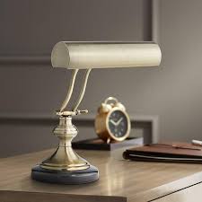 $374.99 antique vintage pair brass bronze metal cherub floral buffet lamps 27.5 marble. Antique Brass With Marble Piano Desk Lamp By Regency Hill 46393 Lamps Plus