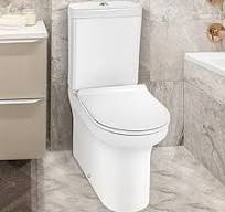 Spülrandlos Stand-WC Kombination, Spülrandfreie Toilettenschüssel mit  Spülkasten, Hygienisches Randlose Design, Keramik, Weiß,Inklusive  abnehmbarem ...