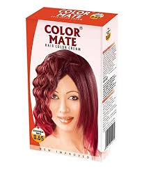 If you go on the brown side of copper and your natural locks are brownish too, even the growing roots won't look unnatural. Buy Color Mate Hair Color Cream Copper Red 130ml Pack Of 2 Online At Low Prices In India Amazon In