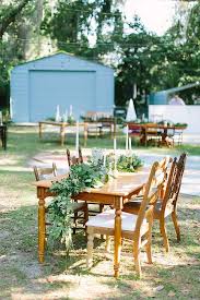 Wood Tables For Reception Garland Milk Glass Brass Candlesticks Large Garden Candlestick Centerpiece Venue Decor Event Decor