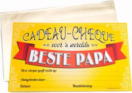 Cadeau Cheque Beste Papa Kopen Carnavalsland Nl