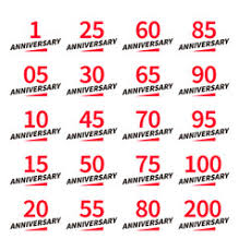Happy anniversary and enjoy party planning with your color theme for your anniversary year. 55 Years Anniversary Vector Images Over 770