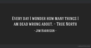 Find the best true north quotes, sayings and quotations on picturequotes.com. Every Day I Wonder How Many Things I Am Dead Wrong About True North