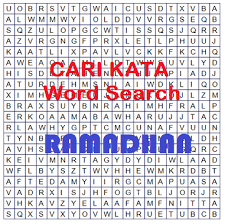 Lembar Kerja Cari Kata Ramadhan Word Search Offline Cecepgaos Com