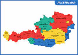 Austria is a small land locked country in europe. Austria Map Of Regions And Provinces Orangesmile Com