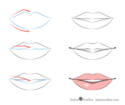 To make it easy, we divide the lips into 5 sections that illustrate the different shapes of the lips. How To Draw Lips Easy Drawing For Kids
