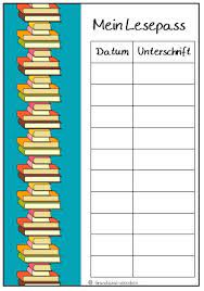 Lesepass lesepass auseinanderschneiden und so auf den kopierer legen, dass die seite eltern müssen die lesezeiten. Deutsch Lesepass Deutsch Lesepass Grundschul Ideenbox