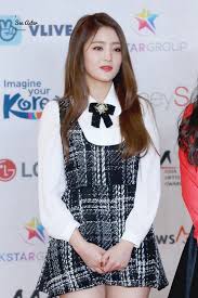 She loves to watch korean drama series. Minnie Gidle Idle Kpop Aaa Minnie Outfit Kpop Girls Stage Outfits