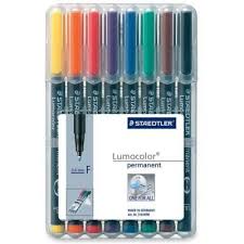 Fit The Cricut Explore Lumocolor Permanent Marker Fine Set 8 Staedtler Mars Permanent Pens Staedtler Permanent Marker