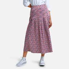 Maybe you would like to learn more about one of these? Jupe Longue Imprimee Fleurs Imprime Fleur Fond Rose La Redoute Collections La Redoute