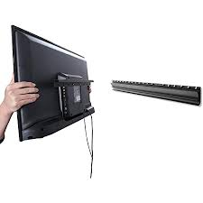 Try a black background with white shelves and floating cabinetry. Amazon Com Hangman Products S 2040a No Stud Tv Hanger Mount Tvs Up To 55 Inch Home Improvement