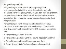 Telkom divre v jatim yang sesuai dengan visi dan misi perusahaan, maka secara operasional direksi perusahaan. Perencanaan Dan Pengembangan Karir Ppt Download