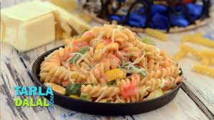 This pasta recipe is made without sauce, here i used indian aromatic spices and veggies to make the pasta dish more flavorful, healthy and tasty. Herbed Fusilli In Pink Sauce Recipe