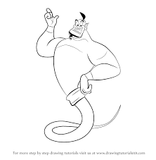 Learn How To Draw The Genie From Aladdin Aladdin Step By Step Drawing Tutorials Another free cartoons for beginners step by step drawing video tutorial. learn how to draw the genie from