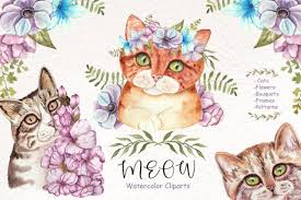 Your favourite chair is empty now, where you would lie and sleep. Watercolor Cats And Flowers Graphic By Tanatadesign Creative Fabrica