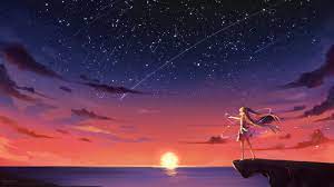 60 Anime Sunset Wallpapers Download At Wallpaperbro Anime Scenery Anime Scenery Wallpaper Anime Wallpaper