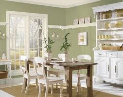 A sun room addition with an elegant sage green color. Light Green Paint Color For Kitchen