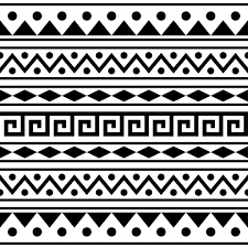 نمط أزتيك بزخارف نمط سلس عرقي متجه باللونين الأبيض والأسود نبذة مختصرة أمريكي فن صورة الخلفية للتحميل مجانا
