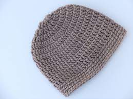 Taupe Brown Crochet Beanie Medium Weight Mens Crochet Hat Etsy Mens Crochet Crochet Beanie Crochet Hat Pattern