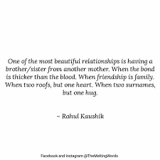 A Beautiful Poem By Rahul Kaushik Heartfelt Quotes Brother Quotes Best Friendship Quotes
