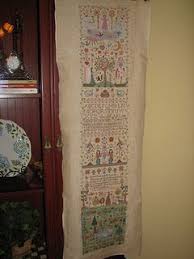 my finished and they sinned sampler its 4 feet long