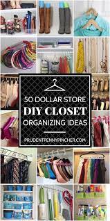 50 Dollar Store Diy Closet Organization Ideas Closet Organisation Clothes Closet Organization Dollar Store Diy Organization