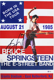 After two years of bodybuilding, the singer had bulked up considerably. Sold Price Bruce Springsteen Signed Born In The Usa Poster Beckett Coa November 5 0119 8 00 Am Pst
