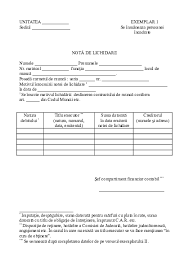 Prevederi legislative privind nota de lichidare ▪ ce informatii contine nota de lichidare ▪ in ce conditii se elibereaza ▪ importanta notei de lichidare. Doc Nota De Lichidare Liliana Buza Academia Edu