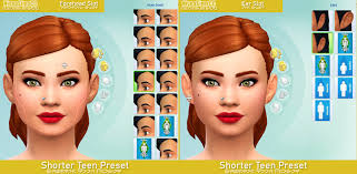 This is the first mod at modthesims that is simple to use. Shorter Teen Height Preset Update 1 1 Physical Niveasimscc