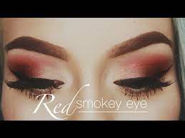 Simple step by step eyeshadow tutorials. Red Smokey Eye Makeup Tutorial Naomi Youtube