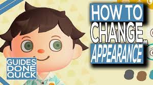 How To Change Your Appearance In Animal Crossing New Horizons Youtube