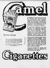 Camel is an american brand of cigarettes, currently owned and manufactured by the r. File Camel Cigarette Newspaper Ad 1913 Jpg Wikipedia