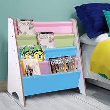 If space is an issue, a revolving bookcase is the way to go. Wooden Canvas Sling Bookcase Bookshelf Shelf Kids Bedroom Magazine Book Storage 637509455156 Ebay