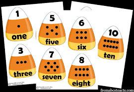 Number order cut and paste. Candy Corn Math Printable Number Puzzles From Abcs To Acts