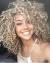 Naturally Caucasian Half Up Half Down Curly Hair