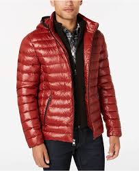 Calvin Klein Men Packable Down Hooded Puffer Jacket Calvin Klein Men Mens Jackets Mens Outfits