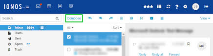 Webmail offers you a free email address as well as free cloud storage, free sms and more. Writing And Sending Emails With Webmail Ionos Help