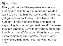 We did not find results for: Women Are Sharing Tricks They Use When Creeps Ask For Their Phone Numbers 12 Pics Success Life Lounge