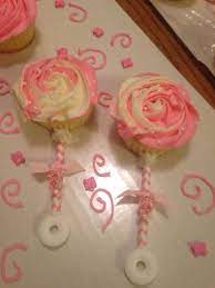 Diy Baby Shower Ideas For Girls In 2021 Baby Shower Cakes Girl Baby Shower Cupcakes Neutral Baby Rattle Cupcakes