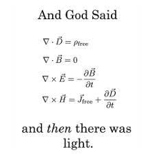 God Said Maxwell S Equations By Admin Cp1185296 Cafepress Physics And Mathematics Physics Humor Equations
