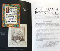 Ex Libris Antioch Bookplates 1959 Catalog Prince List Advertising Yellow  Springs OH Rockwell Kent Artists Design Book Art Vintage Ephemera