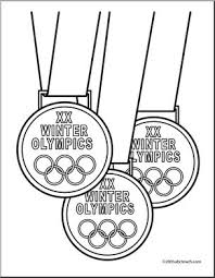 Plus, it's an easy way to celebrate each season or special holidays. Coloring Page Winter Olympic Medals B W Olympics Awards 20th Winter Olympics Abcteach