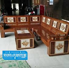 Detail ukuran kursi sudut kayu. Kursi Sudut Koper Bola Ukir Minimalis Mewah Set Tamu