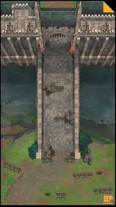 The Gated Bridge 25x40 Roll20 Fantasy City Map Dungeon Maps Fantasy World Map