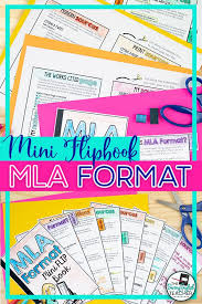 Mla Format 8th Edition Mini Flip Book Mini Flip Book Flip Book Teaching High School English