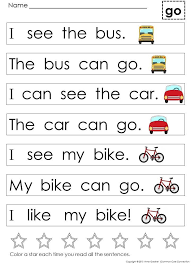 Kindergarten Sight Word Sentences Games Guided Reading Levels A B Digital Kindergarten Reading Worksheets Sight Word Sentences Kindergarten Reading