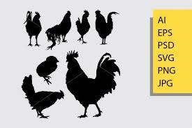 Download Rooster 4 Animal Silhouette Graphic By Cove703 Creative Fabrica In 2020 Animal Silhouette Graphic Illustration Silhouette Yellowimages Mockups